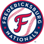 Logo for the Fredericksburg Nationals, a community partner of FAHASS and Pride Center FXBG in Fredericksburg, VA