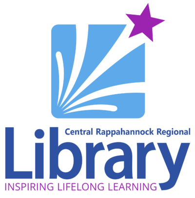Logo for the Central Rappahannock Regional Library, a community partner of FAHASS and Pride Center FXBG in Fredericksburg, VA