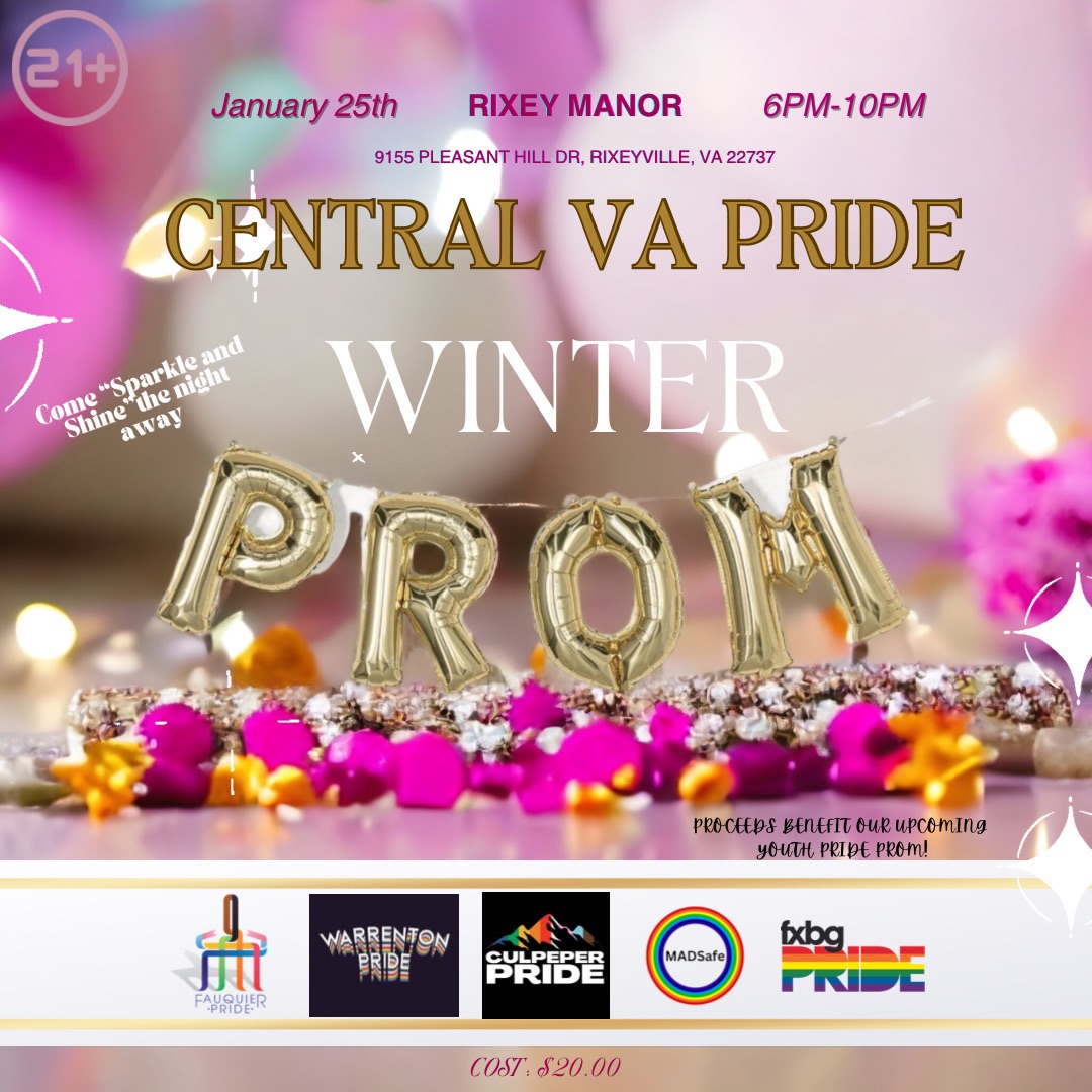 Virginia Prom Winter Prom hosted by Central VA Pride (21+) - FAHASS