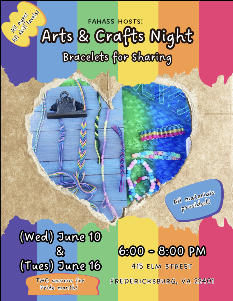 Craft night. Arts & crafts night.